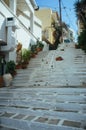 Cretan Alleys - Agios Nikolaos 6 Royalty Free Stock Photo