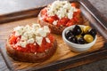 Cretan dakos is for a traditional salad from the island of Crete consists of barley rusk topped with juicy tomatoes, cheese and