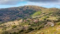 Cretan mountain landscape  on the way to the Lassithi plateau Royalty Free Stock Photo