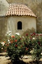 Crete Arkadi convent window Royalty Free Stock Photo