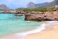 Crete - Falasarna beach Royalty Free Stock Photo