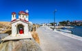 Small candle church and Marine Down Galata, Crete, Greek Islands, Greece, Europe