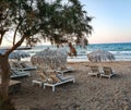 Crete Greece 9.16.2018 - paradise beach in Analipsi resort