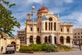 Crete, Greece - 18 September 2018: Agios Minas (Saint Minas) cathedral in center of Heraklion, Crete island Royalty Free Stock Photo