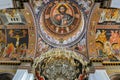Crete, Greece - 18 September 2018: Interiors of Agios Minas (Saint Minas) cathedral in Heraklion, Crete island Royalty Free Stock Photo