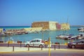 Crete Heraklion August 25: Venetian fortress Koules