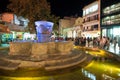 CRETE,HERAKLION-JULY 24: The fountain in Lions Square on July 24,2014 on the Cete island, Greece.