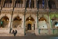 CRETE,HERAKLION-JULY 24:The Venetian loggia next to Lions Square on July 24,2014 on the Cete island, Greece.