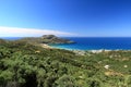 Crete island, beautiful beach and fishing village Plakias. Greece Royalty Free Stock Photo