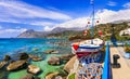 Crete island, beautiful beaches and fishing village Plakias. Greece Royalty Free Stock Photo