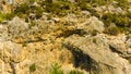 Crete mountain landscape, top view.