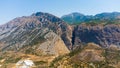 Crete mountain landscape, top view.