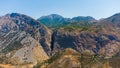 Crete mountain landscape, top view.