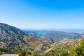 Crete mountain landscape, top view.