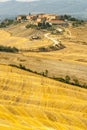 Crete senesi, characteristic landscape in Val d'Orcia Royalty Free Stock Photo