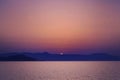 Crete Sunset. Sea, Sun and Ske. Impression of Greece