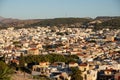 The crete town Rethymno viewed from old castle Royalty Free Stock Photo