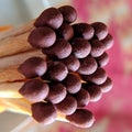 This is the cretive macro photography of matchstick with the help of mobile camera Royalty Free Stock Photo