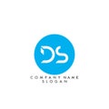 Letter ds logo design Royalty Free Stock Photo