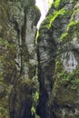 Crevass in Tolmin Gorge, Slovenia