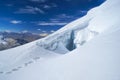 Crevasse on Huayna Potosi