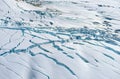 Crevasses in the icefields of Kluane National Park in Yukon Territory, Canada