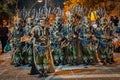 Crevillente Alicante Spain 10 7 2023:Moors and Christians festivals in Crevillente. Parade comemorating 15th century reconquista Royalty Free Stock Photo