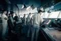 Crew of cruise Ship in Patagonia