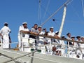 Crew on front deck