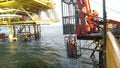 Crew install Riser guard at one of platform in East Coast Malaysia