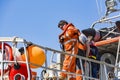 Crew of the life rescue boat