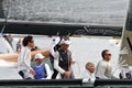 Crew of stravaganza winning the Trofeo Gorla 2012 Royalty Free Stock Photo