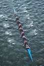 Crew Team in Competition Royalty Free Stock Photo