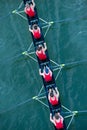 Crew Team in Competition Royalty Free Stock Photo