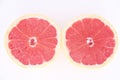 Grapefruit isolated white background healthful delicious vitamin fruit food Sao Paulo Brazil Royalty Free Stock Photo