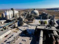 Crh Concrete factory romania roof photo Royalty Free Stock Photo