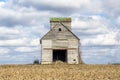 Crib Barn and Cloudy Sky Royalty Free Stock Photo