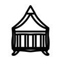 Crib With Canopy Icon