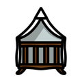 Crib With Canopy Icon