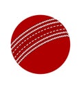 cricket ball for a sports game stock vector illustration Royalty Free Stock Photo