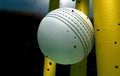 Cricket Ball Striking Wickets With Particles At Night Royalty Free Stock Photo