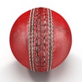 Cricket Ball on white. 3D illustration Royalty Free Stock Photo