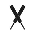 Cricket bat icon Royalty Free Stock Photo