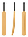Cricket bat vector illustration Royalty Free Stock Photo