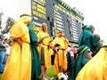 Cricket Crowd & Scoreboard