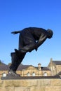 Cricket fast bowler Fred Truman Statue, Skipton