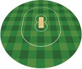 Cricket field. vector illustration Royalty Free Stock Photo