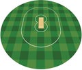 Cricket field. vector illustration Royalty Free Stock Photo