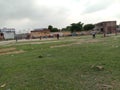 Cricket ground at evening