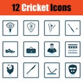 Cricket icon set